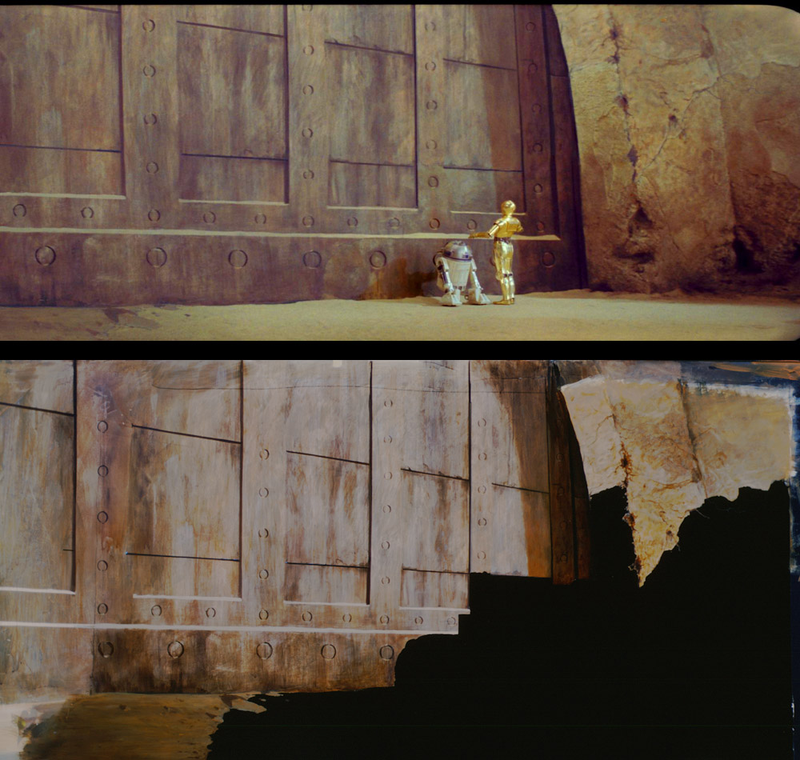 Illustration for article titled AsĂ se hicieron los matte paintings de la primera trilogĂa de Star Wars